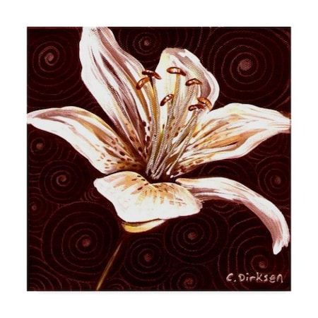 Cherie Roe Dirksen 'Tiger Lily' Canvas Art,24x24